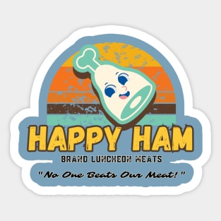 Happy Ham Brand Luncheon Meats Sticker